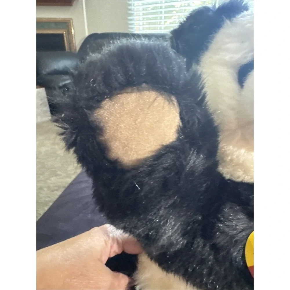 Steiff Bear Molly Panda Style Larger Size 0326/45 Signed Hans Otto Steiff VTG --